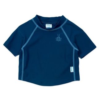 Camiseta UV para Bebês com Proteção Solar Manga Curta IPlay Marinho