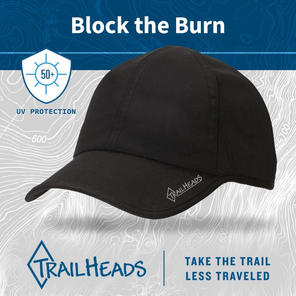 Boné Feminino Preto com Proteção UV TrailHeads