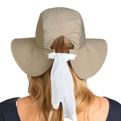 Chapéu Feminino UV San Remo com Proteção Solar UV Line Kaki