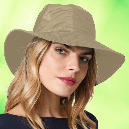 Chapéu Feminino UV San Remo com Proteção Solar UV Line Kaki