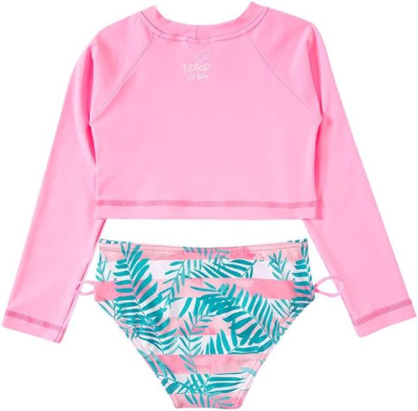 Conjunto Praia Top e Calcinha Bebê com Proteção Solar Tip Top Aloha