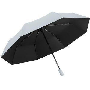 Guarda-Chuva Automático Cinza com Proteção Solar Uv BR Lion