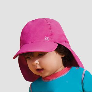 Boné UV para Bebê Legionário com Proteção Solar UV Line Rosa