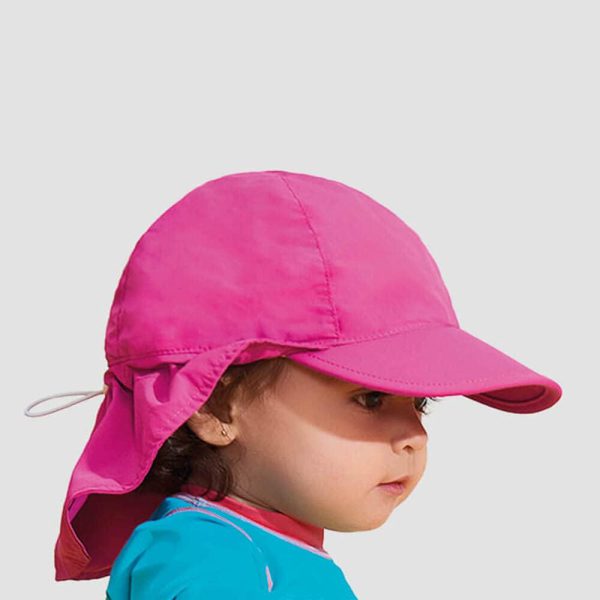 Boné UV para Bebê Legionário com Proteção Solar UV Line Rosa