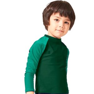 Camiseta UV Bebê Infantil Manga Longa com Proteção Solar Térmica UV Hype Kids Verde