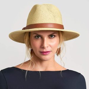 Chapéu UV Giovana Feminino Proteção Solar UV Line Areia