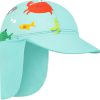 Chapéu Legionário Bebê UV com Proteção Solar Acqua di Mare Azul Peixinhos