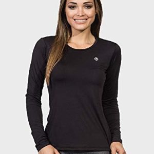 Camiseta UV Feminina Manga Longa com Proteção Solar Extreme UV Preto