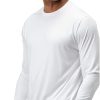 Camiseta UV Masculina Manga Longa com Proteção Solar Slim Fitness Branco