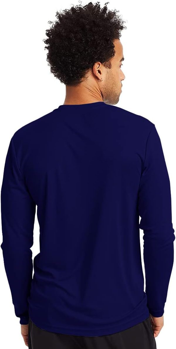 Camiseta UV Masculina Manga Longa com Proteção Solar Slim Fitness Marinho